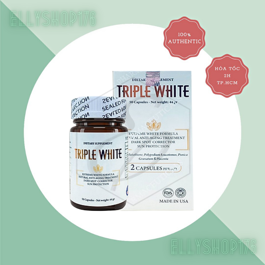 Viên uống Triple White chống nắng trắng da ( 50 viên )